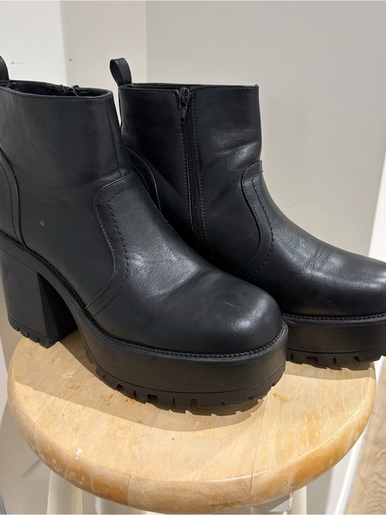 UNIONBAY Shoes - Women's Black Platform Ankle Boots - Chunky Heel